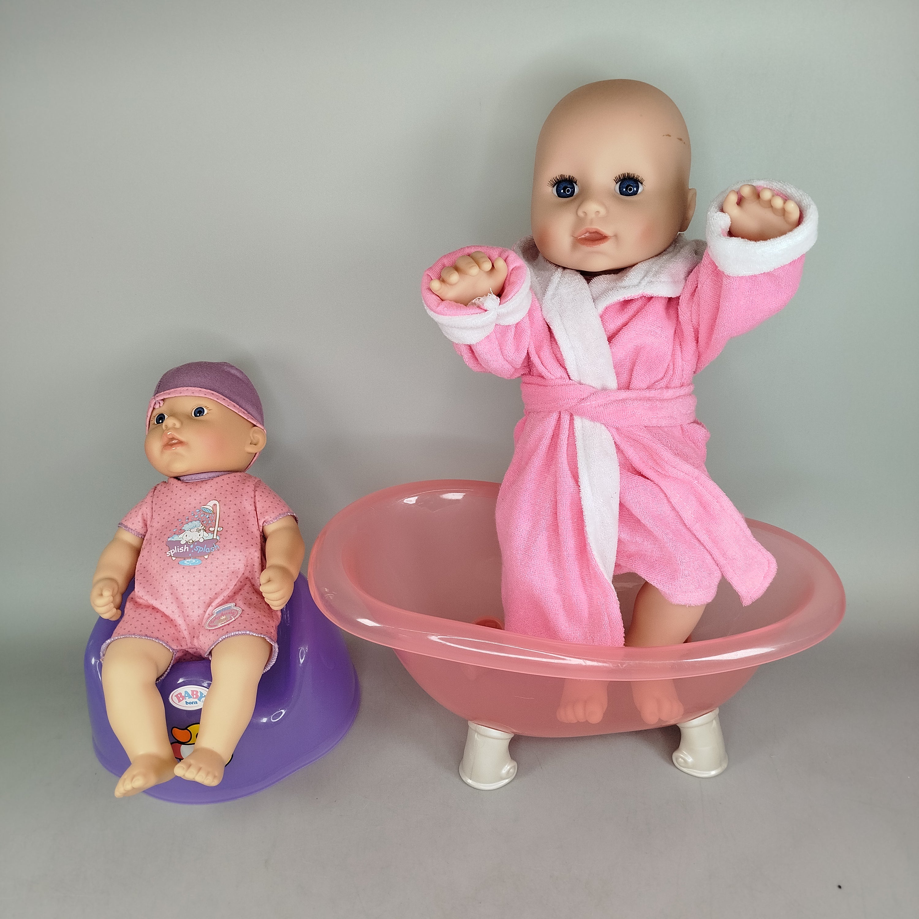 BABY born Bundle 2x Babypuppen mit Wanne&Töpfchen ab 3 4 5 Jahre | ✅ geprüft